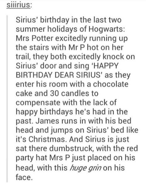 Aww >> Sirius' Bithday is in November...3.November... Marauders Birthday, Yer A Wizard Harry, Harry Potter Jokes, Harry Potter Things, Harry Potter Marauders, Harry Potter Obsession, Loving Family, November 2, Harry Potter 3