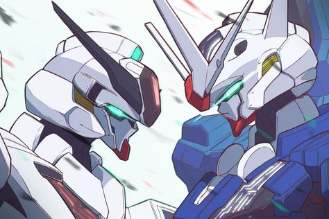 Gundam Aerial, Gundam The Witch From Mercury, The Witch From Mercury, Witch From Mercury, Gundam Build Fighters, Stained Glass Patterns Free, Gundam Wallpapers, Cool Robots, Custom Gundam