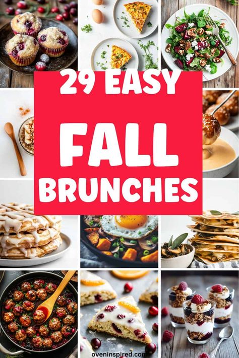 Try these yummy and delicious fall brunch ideas that whole family will enjoy. Best Brunch Ideas For A Crowd, Late Brunch Ideas, Brunch Menus Easy, November Brunch Ideas, Fall Brunch Savory, Healthy Brunch Ideas Clean Eating, Friends Brunch Ideas, Fall Brunch Ideas For A Crowd, Brunch Protein Ideas