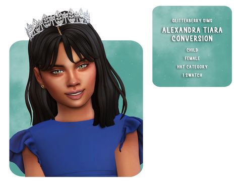 Sims 4 Cc Princess Tiara, Kids Tiara, Ts4 Hair, Sims 4 Children, Gold Tiara, Princess Tiara, Kings Crown, Royal Baby, The Sims4