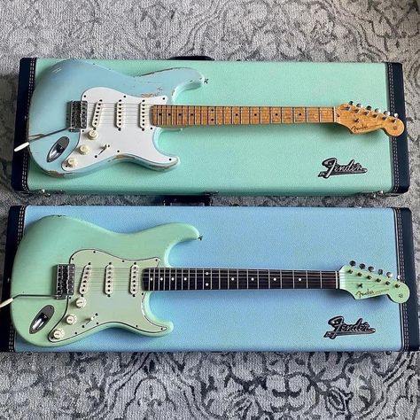 Electric guitar, Stratocaster, blue Stratocaster, guitar conscious, photo by Aaron hiebert, Electric guitar Green Stratocaster, Blue Stratocaster, Electric Guitar Stratocaster, Would You, Stratocaster Guitar, Guitar Amps, Electric Guitars, Bass Guitar, Electric Guitar