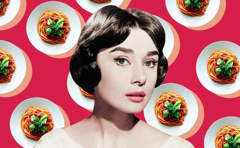 Audrey Hepburn Spaghetti, Angel Hair Pomodoro, Spaghetti Squash Pomodoro, Pomodoro Spaghetti, Audrey Hepburn Holiday In Rome, Dolly Parton Recipes, Pasta Pomodoro Recipe, Pomodoro Recipe, Spaghetti Al Pomodoro