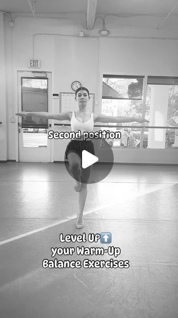 Ashley Lee on Instagram: "How can you level up your balancing exercises in warm-up so they don’t seem so mundane? Add arm changes! This makes it super fun and challenging for dancers to: 1. Maintain a high relevé 2. Keep core engaged 3. Overall body tightness (including arms!) Method: Tendu side plié into prep, hit your “T” and get lower, press to a high relevé as arms come in slowly to 1st (4 counts), arms to 4th (4 counts), arms to high 5th (4 counts), arms to jazz 2nd (4 counts) and back to first (4 counts) Rules for balancing: ▪️Do not drop your passé or hop ▪️If you lose balance, drop your heel, fix your alignment and come back up to relevé Have fun and happy dancing! ▪️I do not own the rights to this music Studio: @ncadance ❤️ #dancetechnique #danceexercise #dancechall Balancing Exercises, Ashley Lee, Teaching Dance, Happy Dancing, Dance Technique, Balance Exercises, Music Studio, Dance Workout, Fix You