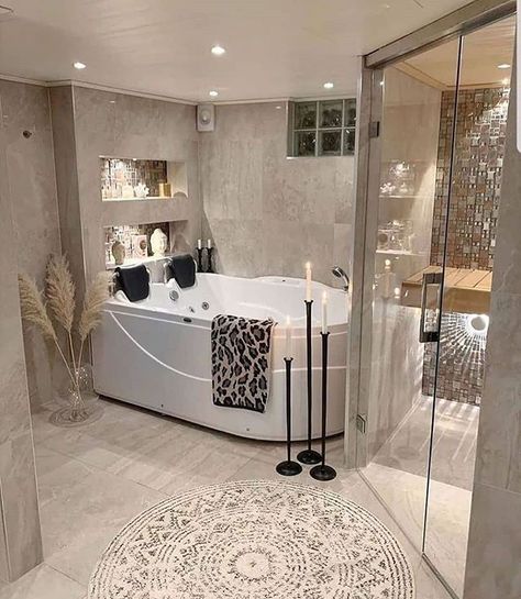 Decor Home Luxury on Instagram: “Stunning bathroom design please comment and tag someone who loves to see this❤️🌹😍🥰😘💕🌸🤗 . . . Credit @interiorhomebyjs #homedecor…” Million Dollar Houses, Houses Interior, Stunning Bathrooms, Bathroom Design Decor, Bathroom Design Luxury, Dream Bathrooms, Bath Room, Dream House Interior, Million Dollar