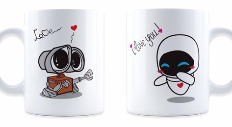 Dream Wedding Decorations, Love You Gif, Diy Mugs, Couple Mugs, Cute Coffee Mugs, Chip Bags, Magic Art, Personalized Mugs, Decoration Design