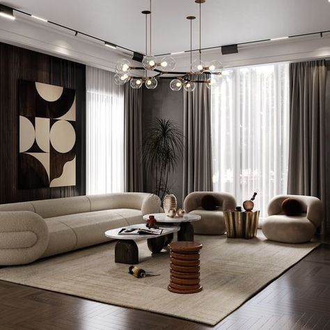 BRABBU: Get inspired by this @mojgan.sadeghii li... Neutral Modern Living Room, Italian Furniture Brands, Luxury Italian Furniture, Covet House, Luxury Furniture Brands, Beautiful Living Rooms, Italian Furniture, Contemporary Rugs, Luxury Home Decor