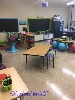 School Based Occupational Therapy Room, Occupational Therapy School Room, Occupational Therapy Schools, Double Doodle, Sensory Rooms, Paper Mate, Flexible Seating, Therapy Room, School Room