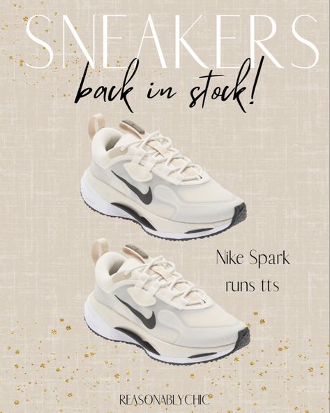 Nike Spark Outfit, Nike Spark Sneakers, Nike Spark Sneakers Outfit, Nike Spark, White Gym Shoes, Dubai Outfit, White Nike Shoes, Athleisure Sneakers, Pretty Shoes Sneakers