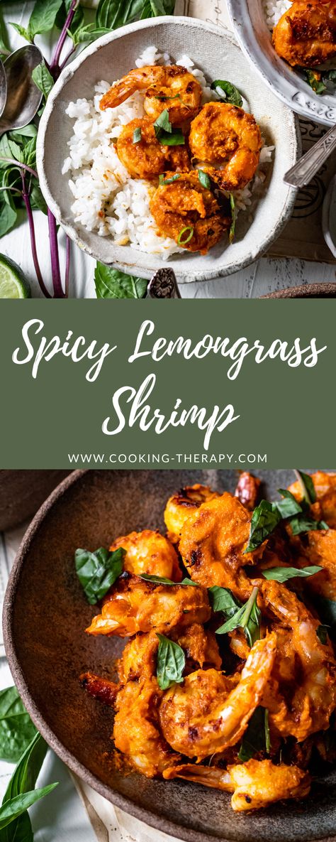 Thai Lemongrass Shrimp, Lemon Grass Shrimp Recipe, Lemongrass Shrimp Recipes, Lemongrass Shrimp Vietnamese, Thai Shrimp Recipes, Lemon Grass Recipes, Asian Shrimp Recipes, Lemongrass Shrimp, Lemongrass Recipes