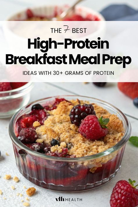 high protein breakfast meal prep Clean Eating High Protein Breakfast, High Protein Gf Breakfast, High Protein Breakfast 30g, High Protein Balanced Breakfast, 50 Grams Protein Breakfast, High Protein Breakfast Quick, Easy High Protein Breakfast Ideas, Third Trimester Meals, High Protein Breakfast On The Go