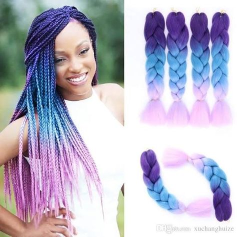 Curled Box Braids, Braids For Women, Pink Braids, Crochet Braiding Hair, Epic Hair, Rainbow Braids, Ombre Braid, Lil Girl Hairstyles, Colored Braids