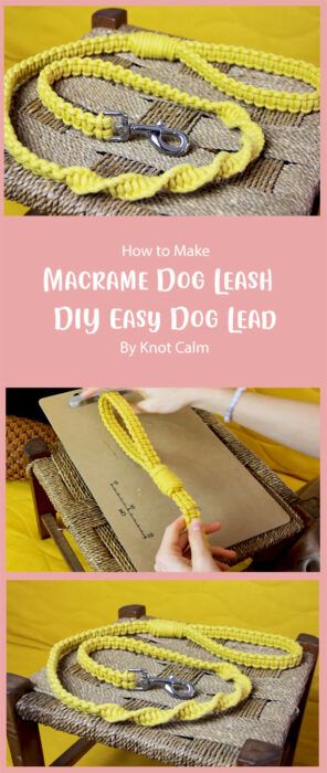 DIY Macrame Reindeer Christmas Ornaments Free Ideas - Carolinamontoni.com Macrame Dog Leash Diy Tutorial, Macrame Reindeer, Macrame Dog Leash, Dog Collar Diy Tutorials, Pet Collars Diy, Macrame Gnome, Dog Leash Diy, Macrame Leaves, Handmade Dog Leash