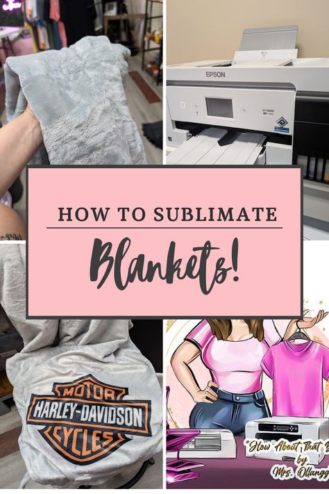 A tutorial about making your own blanket with Sublimation Paper and a heat press Sublimation Blanket Designs, Diy Sublimation Blanket Ideas, Sublimation Blanket Ideas, Sublimation Gift Ideas, Sublimation Blanket, Sublimation Pillow, Fleece Blanket Diy, Make A Blanket, Diy Sublimation