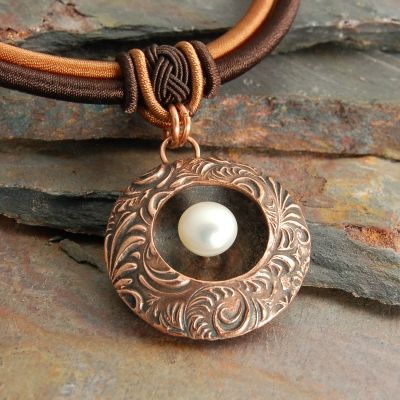 Copper Clay Jewelry, Metal Clay Pendant, Copper Clay, Displaying Jewelry, Etched Jewelry, Pmc Jewelry, Precious Metal Clay Jewelry, Art Clay Silver, Silver Metal Clay