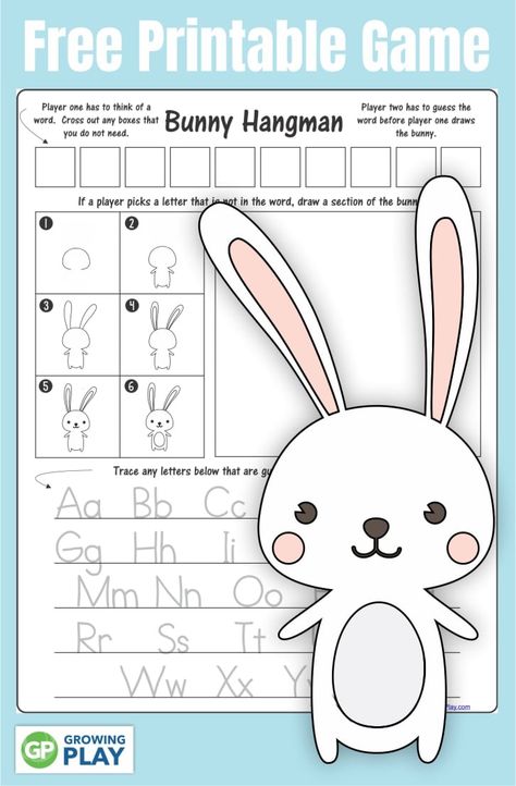 Bunny Game, Handwriting Activities, Occupational Therapy Activities, Motor Planning, Pediatric Occupational Therapy, Executive Function, Free Printable Games, Kids Game, Boredom Busters