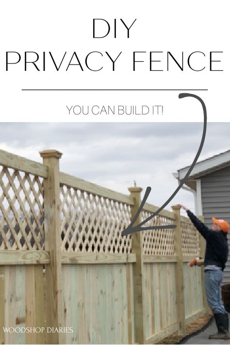 How To Build A Lattice Fence, Adjustable Privacy Fence, Top Fence Extension, Lattice Above Fence, Wooden Fence With Lattice Top, Small Backyard Privacy Fence, Diy Lattice Privacy Screen Fence Panels, Inexpensive Privacy Fence Ideas Lattices, Fence Lattice Topper