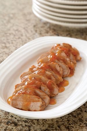 Sauce For Pork Tenderloin, Apricot Sauce Recipe, Apricot Pork, Apricot Sauce, Cooking Pork Tenderloin, Pork Sauce, Easter Ham, Apricot Recipes, Cottage Journal