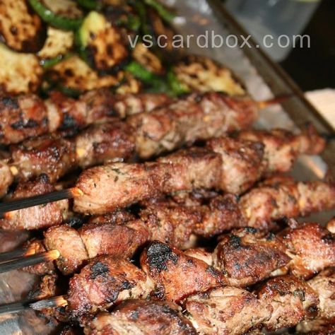 Pork Souvlaki, Greek Style Pork Souvlaki Marinade, Souvlaki Greek, Souvlaki Marinade, Greek Pork, Pork Souvlaki, Pork Skewers, Shish Kabobs, Christian Love, Prayer For You