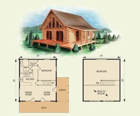 Small Cabin Floor Plans, Cabin With Loft, Log Cabin Flooring, House Closet, Log Cabin Floor Plans, Small Cabin Plans, Small Floor Plans, Log Home Floor Plans, Log Cabin Ideas