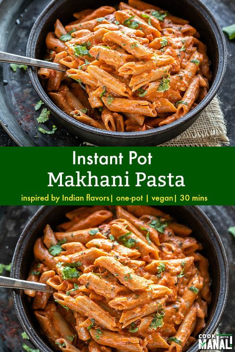 Pasta Recipes Vegetarian Indian, Red Sauce Pasta Recipe, Pizza Pasta Recipe, Kasuri Methi, Paneer Makhani, Instant Pot Pasta Recipe, Cocoa Cake, Red Sauce Pasta, Cheap Clean Eating