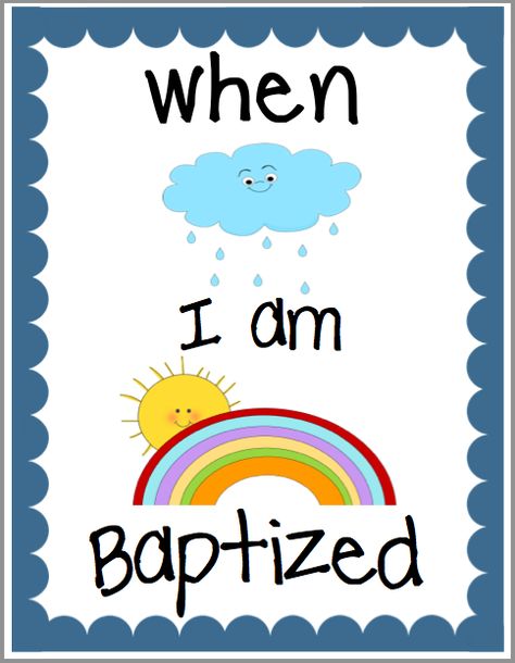 When I Am Baptized { A Poster } Lds Nursery, When I Am Baptized, Boys Rug, Primary Chorister, Star Birthday Party, Primary Songs, Primary Singing Time, Primary Music, Church Music