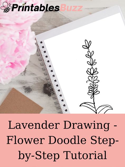 Unlock your inner artist and learn how to draw lavender flowers effortlessly! Our step-by-step tutorial guarantees a stress-free experience, even for beginners. Get ready to create stunning lavender drawings in seconds with our easy-to-follow 7 steps. Springtime creativity awaits – click here for instant lavender mastery! Printable & Digital planning resources for the fun and scattered neurodivergent that wants a little organization in their life. https://printablesbuzz.com Draw Lavender Flowers, Draw Lavender, Lavender Drawing, Doodle Easy, Flower Doodle, Digital Planning, Bullet Journal Doodles, Flower Doodles, Learn How To Draw