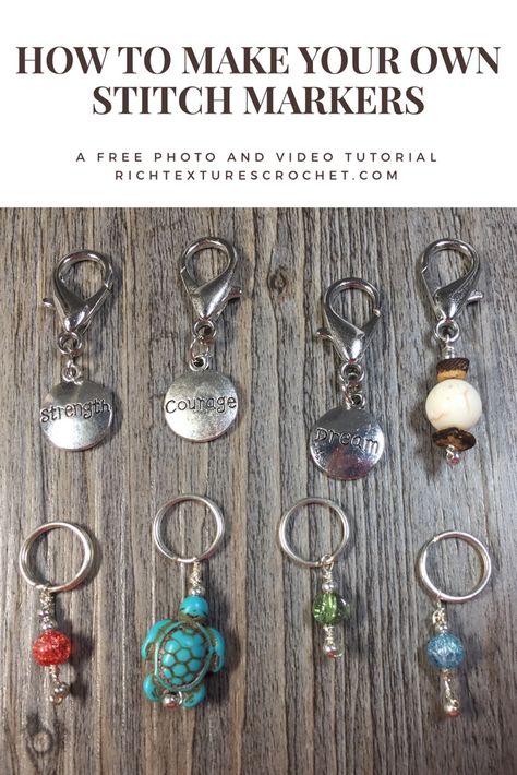 How To Make Stitch Markers, Beaded Stitch Markers, Stitch Markers Diy, Knitting Markers, Stitches Design, Stitch Markers Knitting, Diy Marker, Crafting Wire, Crochet Supplies