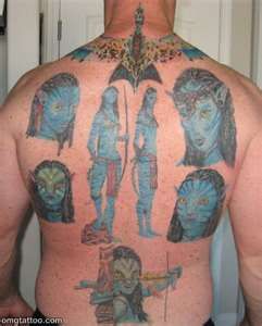 avatar Really Bad Tattoos, Terrible Tattoos, Avatar Tattoo, No Regrets Tattoo, Nerdy Tattoos, Nerd Tattoo, Epic Tattoo, Tattoo Fails, Bad Tattoos