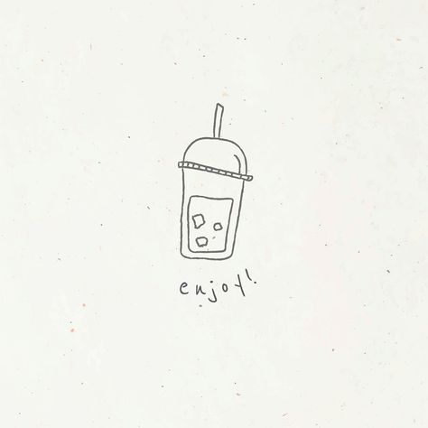 Ice coffee doodle style vector | premium image by rawpixel.com / wan Iced Coffee Doodle, Coffee Doodle, Coffee Aroma, Ice Cup, Doodle Style, Ice Coffee, Cold Coffee, Journal Stickers, Iced Coffee