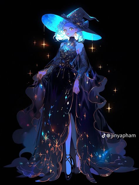 Fantasy Witch Outfit Drawing, Eclipse Dress, Rococo Aesthetic, Animated Clothes, Helix Waltz, Fantasy Witch, Fantasy Props, Dress Design Sketches, Edgy Wallpaper