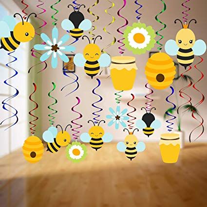 Bumble Bee Party, Bee Baby Shower Decoration, Bee Party Decorations, Bumble Bee Decorations, Bee Themed Classroom, Bumble Bee Baby Shower, Bee Party, Bee Baby, Hand Crafts For Kids