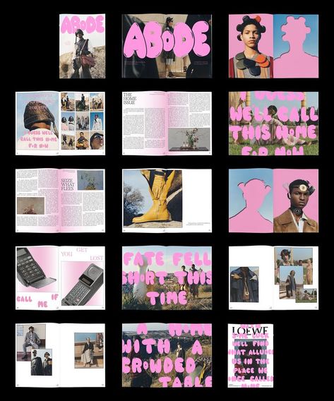 Magazine layout and design for ABoDE Magazine Design De Configuration, Posters Conception Graphique, Mises En Page Design Graphique, Typographie Inspiration, ポップアート ポスター, Desain Buklet, Page Layout Design, Zine Design, Desain Editorial