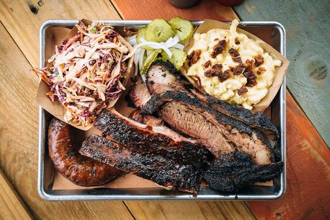 Brisket Plate Dallas Bbq, Pulled Pork Quesadilla, Grilled Salmon Salad, Dallas Food, Dallas Restaurants, Texas Bbq, Barbecue Restaurant, Bbq Restaurant, Best Bbq