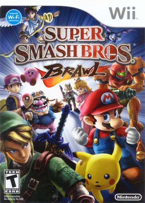 Super Smash Bros. Brawl (2008) Super Smash Bros Brawl Wii, Smash Bros Wii, Super Smash Bros Brawl, Zero Suit Samus, Nintendo Super Smash Bros, Diddy Kong, Wii Games, Nintendo Characters, Multiplayer Games