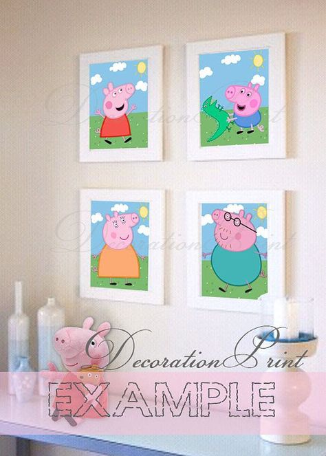 Peppa Pig Bedroom Decor, Peppa Pig Bedroom Ideas, Pig Bedroom, Peppa Birthday, Peppa Pig House, Peppa Pig Birthday Party Decorations, Peppa Party, Peppa Pig Birthday Party, Pepa Pig