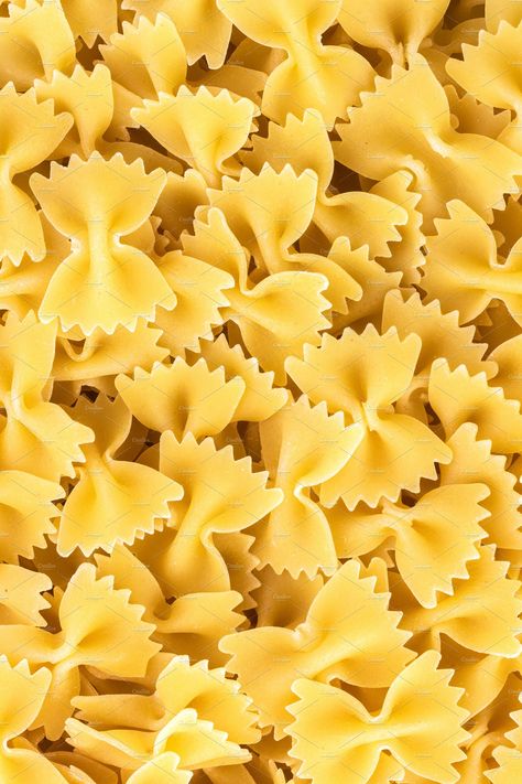 Traditional italian farfalle pasta by KYNA STUDIO on @creativemarket Butterfly Pasta, Farfalle Pasta Recipes, Dry Pasta, Farfalle Pasta, Drying Pasta, Italian Pasta, Pasta Recipes, Macaroni, Bow Tie