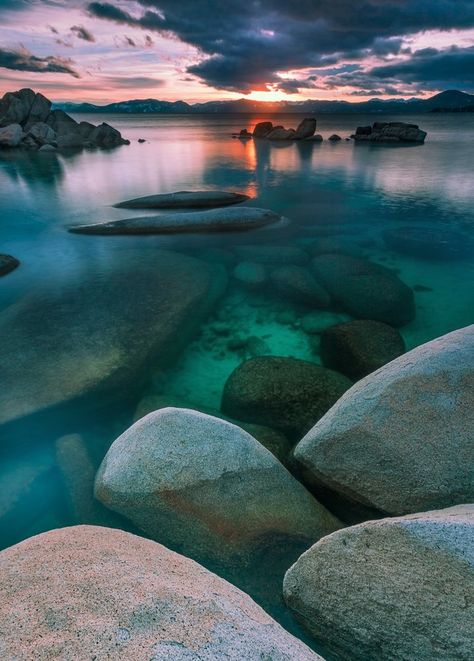 Sunset at Lake Tahoe, California, USA. Tahoe Trip, Tahoe Nevada, Lake Tahoe Nevada, Lakes In California, Tahoe California, Lake Tahoe California, Have Inspiration, Take Better Photos, Best Photo