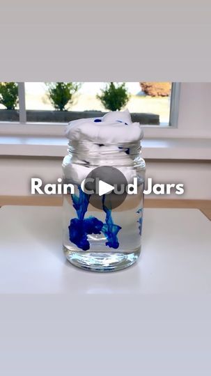 Science Learning, Water Vapor, Clear Jars, Rain Cloud, Cool Science Experiments, Rain Clouds, Learning Science, Math Tricks, 1k Views