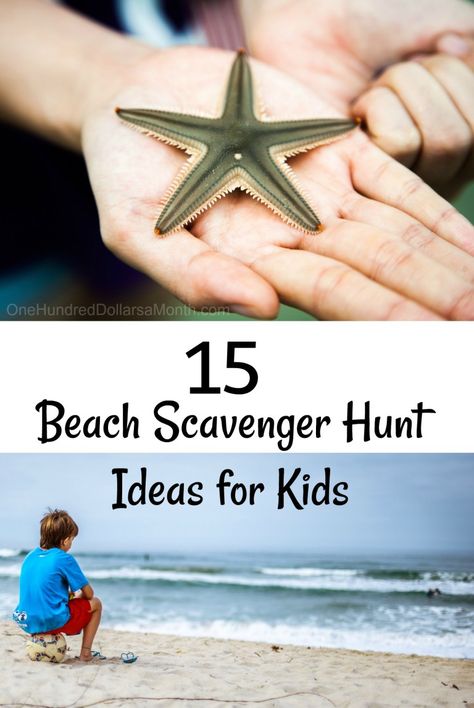 Beach Scavenger Hunt - One Hundred Dollars a Month Vacation Scavenger Hunt Clues, Beach Treasure Hunt, Vacation Scavenger Hunt, Scavenger Hunt Clues For Kids, Beach Scavenger Hunt, Scavenger Hunt Riddles, Myrtle Beach Trip, Adult Scavenger Hunt, Treasure Hunt For Kids