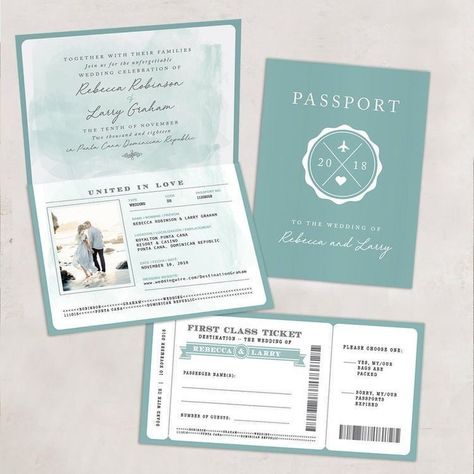 Megan Elizabeth, Destination Wedding Invitation, First Class Tickets, Passport Wedding Invitations, Marriage Day, Marriage Vows, Destination Wedding Invitations, Family Wedding, E Card