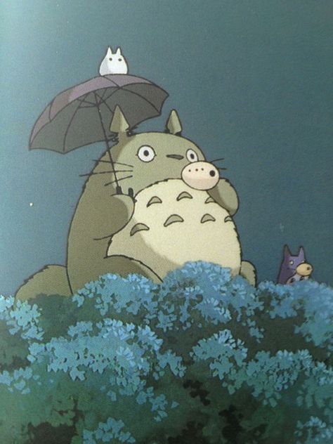 Totoro! Totoro Art, Studio Ghibli Films, Art Studio Ghibli, Arte Indie, Ghibli Artwork, Howl's Moving Castle, Studio Ghibli Movies, Rurouni Kenshin, Studio Ghibli Art