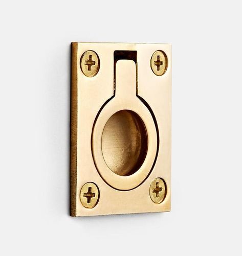 Flush Unlacquered Brass Ring Pull Flush Ring, Interior Door Knobs, Vintage Home Office, Lantern String Lights, Vintage Inspired Rings, Home Decor Rustic, Clock Wall Art, Wall Art Wallpaper, Antique Hardware