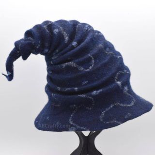 Whimsical navy blue felted witch hat Wet Felted Hats, Handmade Witch Hat, Felt Witch Hat, Projects For Adults, Hat Tutorial, Wet Felt, Felt Hat, Wet Felting, Witch Hat