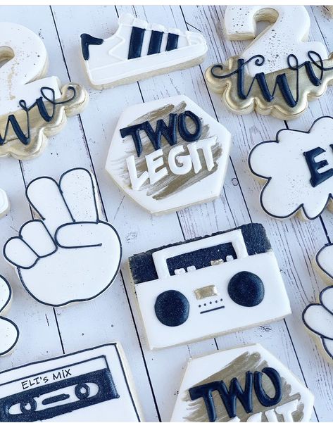 2 Cool Birthday Theme, Too Cool Birthday Theme, Two Legit To Quit Birthday Cake, Hip Hop Birthday Party Ideas For Kids, Two Legit To Quit Birthday Cookies, 2 Legit 2 Quit Birthday Cake, Two Legit Birthday, Two Legit To Quit Party Favors, 2 Cool Birthday Party Boy