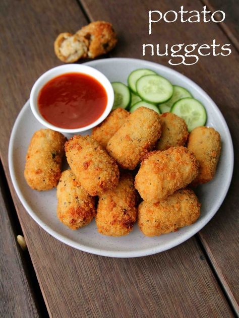 potato nuggets recipe | spicy potato nuggets | potato snacks recipes Potato Nuggets Recipe, Potato Nuggets, Veg Snacks, Spicy Snacks Recipes, Potato Snacks, Pakora Recipes, Nuggets Recipe, Breakfast Recipes Indian, Vegetarian Fast Food