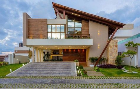 Modern Home Design Contractors #modernhomedesign (with Images 292 in 2022 | Facade house, Modern house facades, Architect house House Architecture Styles, Contemporary House Exterior, Modern House Facades, Bungalow Design, House Front Design, Contemporary House Design, Architect House, Second Story, Modern House Plans