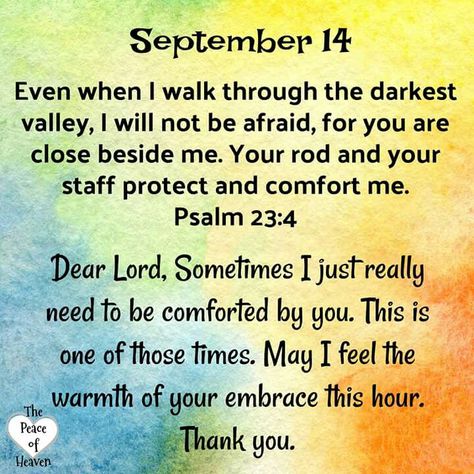 September 14~Psalm 23:4 Birth Month Quotes, Prayer For Love, Jesus Prayer, Prayer For Today, Blessed Quotes, Daily Word, Daily Verses, Daily Scripture, Shop With Me