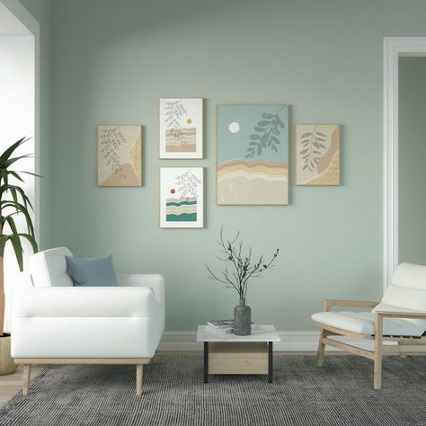 Blue Green Paint Colors, Light Teal Paint, Green Wall Paint Colors, Blue Green Rooms, Blue Green Paint, Blue Green Bedrooms, Blue And Green Living Room, Light Green Paint, Green Bedroom Walls