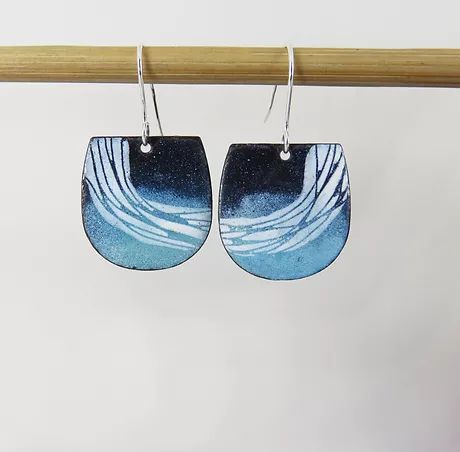 Enamel | justine-nettleton Torch Fired Enamel Jewelry, Enameling Jewelry, Paper Earrings, Enameled Copper, Porcelain Jewelry, Enamel Necklaces, Paper Jewelry, Enamel Paint, Enamel Earrings