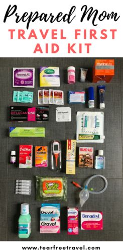 Baby First Aid Kit, Travel Medicine Kit, First Aid Kit Checklist, Diy First Aid Kit, Medicine Kit, Mom Travel, Road Trip Car, Travel Essentials Men, Medical Kit